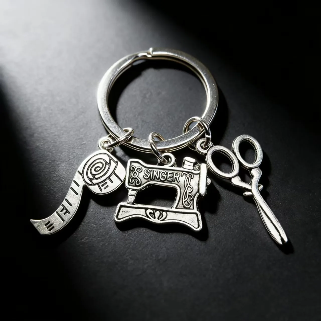 Travel small and nice decorative small gift keychain for men and women sewing machine series pendant