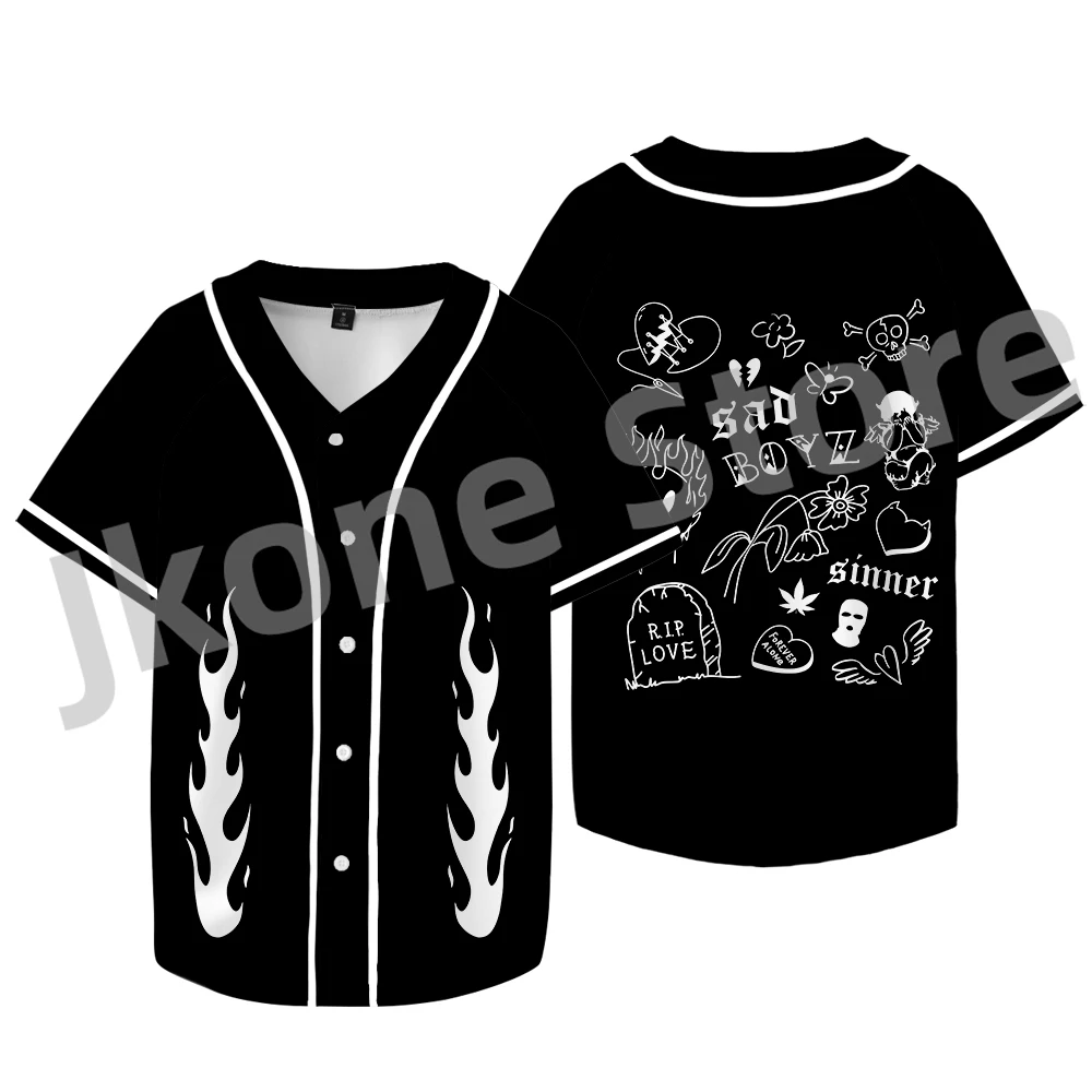 Junior H No Love T-shirts Sad Boyz Tour Merch Jacket Baseball Shirts Women Men Fashion Casual Streetwear