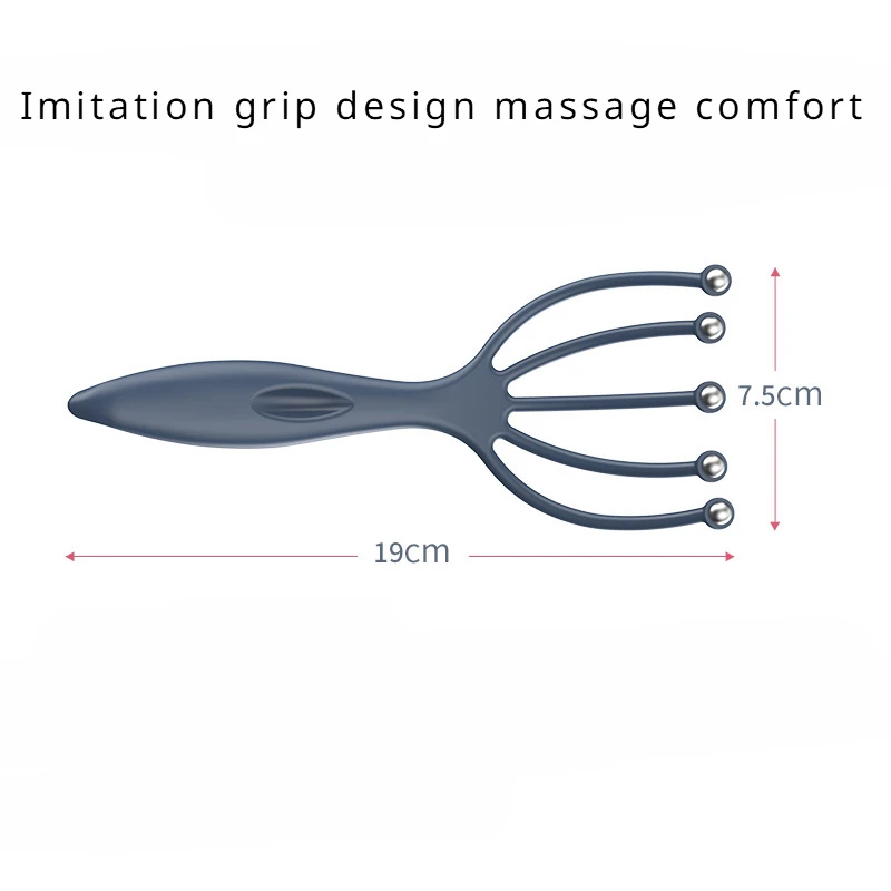 5 Claws Head Massger Streamlined Ball Body Relaxation Scalp Massage Hand Held Hair Relax Spa Health Care Stress Relief Aid