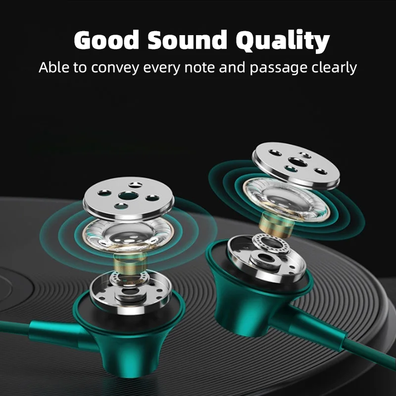 HiFi In-Ear Type-C Wired Headphone 3.5MM For USB C Wired Earphone With Mic Bass Stereo Music For Samsung Galaxy S24 S23 S22