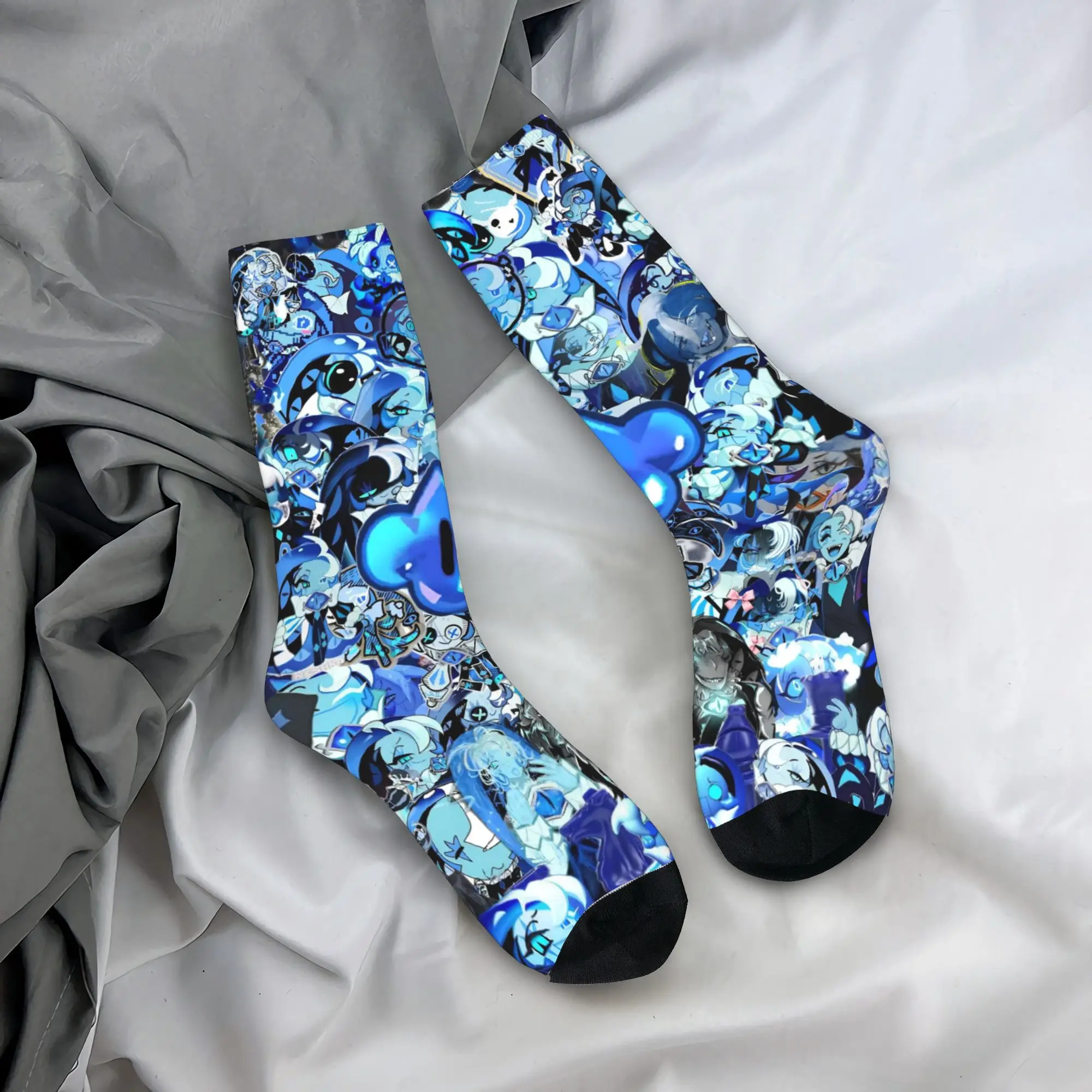 

Winter Warm Cool Men's Women's Shadow Milk Cookie Socks Cookie Run Kingdom Non-slip Basketball Socks