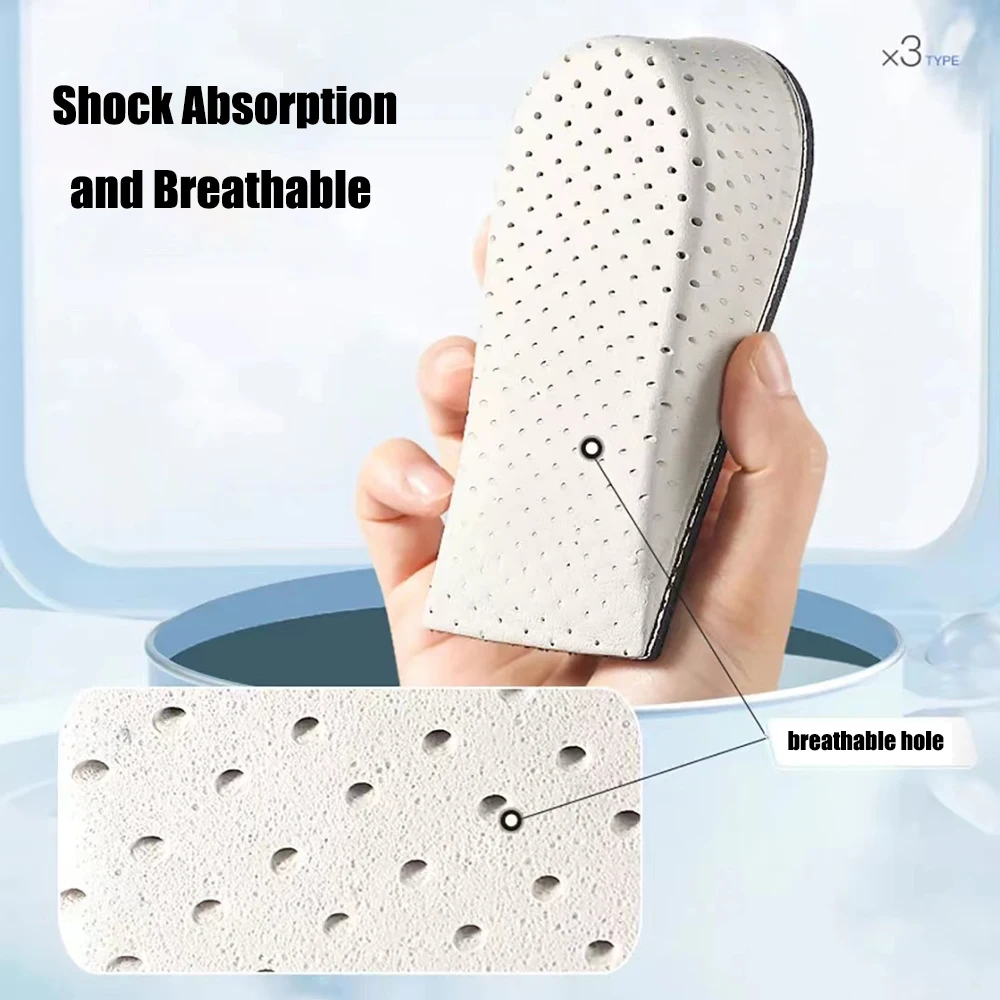 2Pcs Half Shoe Insoles Heel Insert Sport Cushion Height Increase EVA Memory Foam Insole Heel Lifting 2/3/4CM Taller Shoes Pad