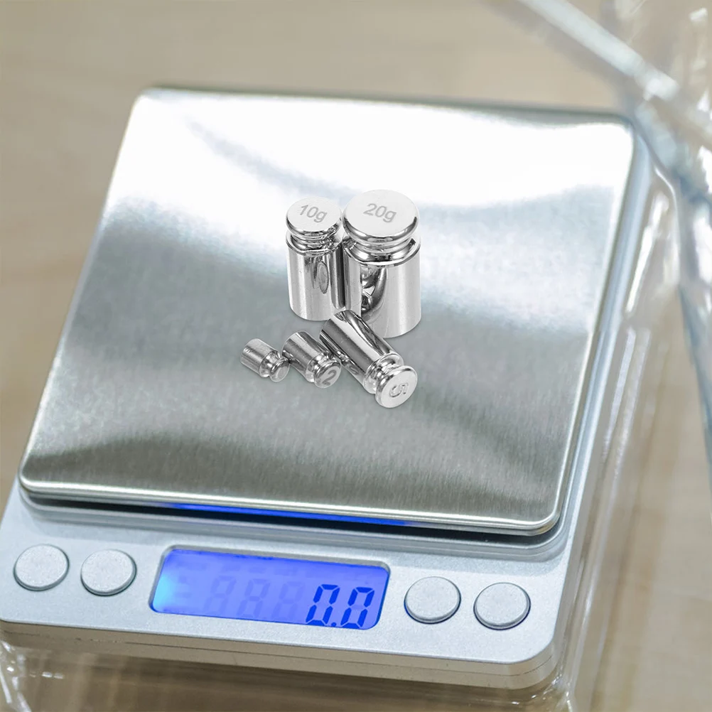 

10pcs Calibration Weight Kit 1g 2g 5g 10g 20g Gram Weights for Digital Scale Precision Use Steel Material