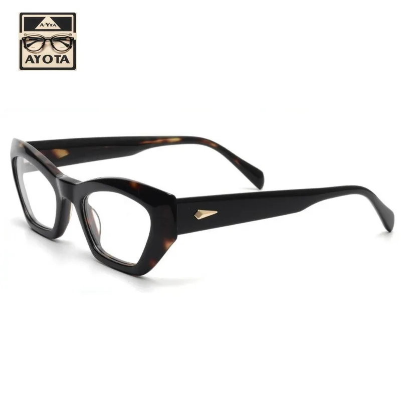 

New Fashion Frame Men's High Quality Vintage Square Black Thick Frame Acetate Optical Reading Prescription Glasses for Women