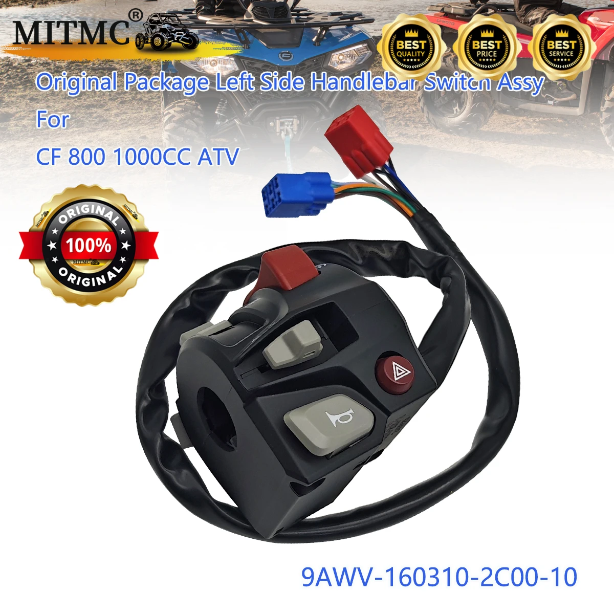 

Original Package Left Side Handlebar Switch Assy For CF 800 1000CC ATV CFORCE 1000 Overland X10 9AWV-160310-2C00-10