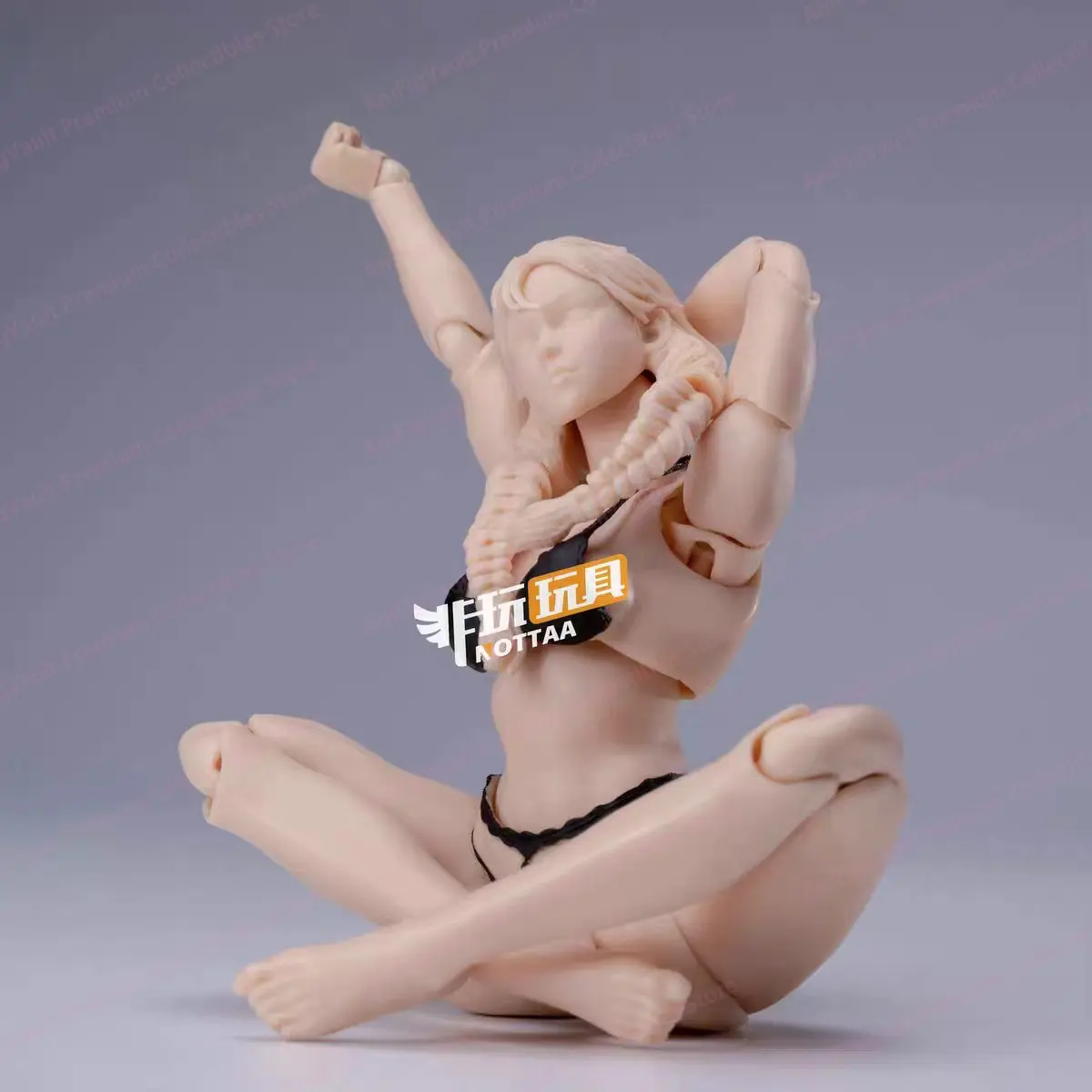 

NOTTAA Pale Yellow 1/12 NT-04 Fang Selina Female Soldier Articulated Joint Body Model Toys Accessory For 6" Action Figure Decors