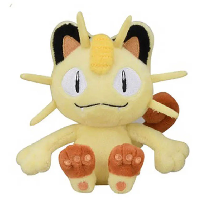 Japanese Pokemon Genuine Fit Meowth Plush Toy Dolls Children Cute Soft Gifts And Birthday Christmas Gifts
