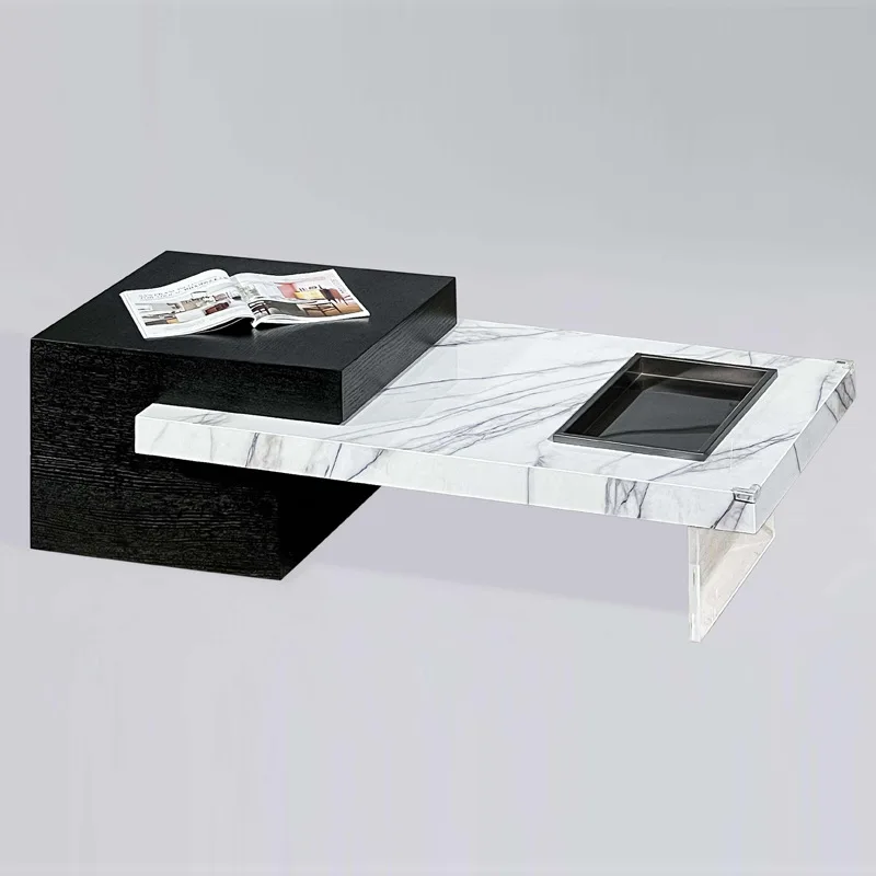 

Slate coffee table Italian minimalist modern minimalist living room home wabi-sabi