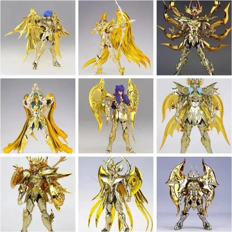 

In Stock Saint Seiya Cloth Myth EX Golden Soul Sog Golden Saint Knight GT Gemini MC Leo CS Libra Action Figure Collection Gift