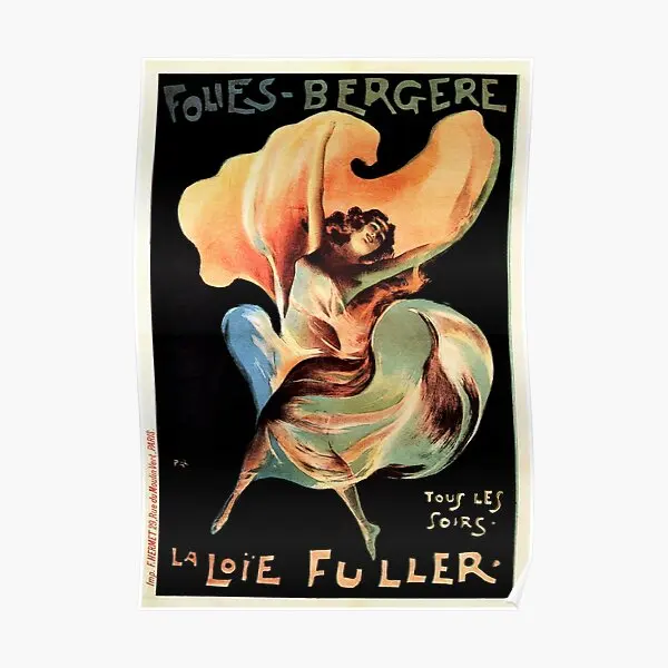 Folies Bergere La Loie Fuller Paris Caba  Poster Decoration Wall Room Picture Home Painting Funny Print Art Vintage No Frame