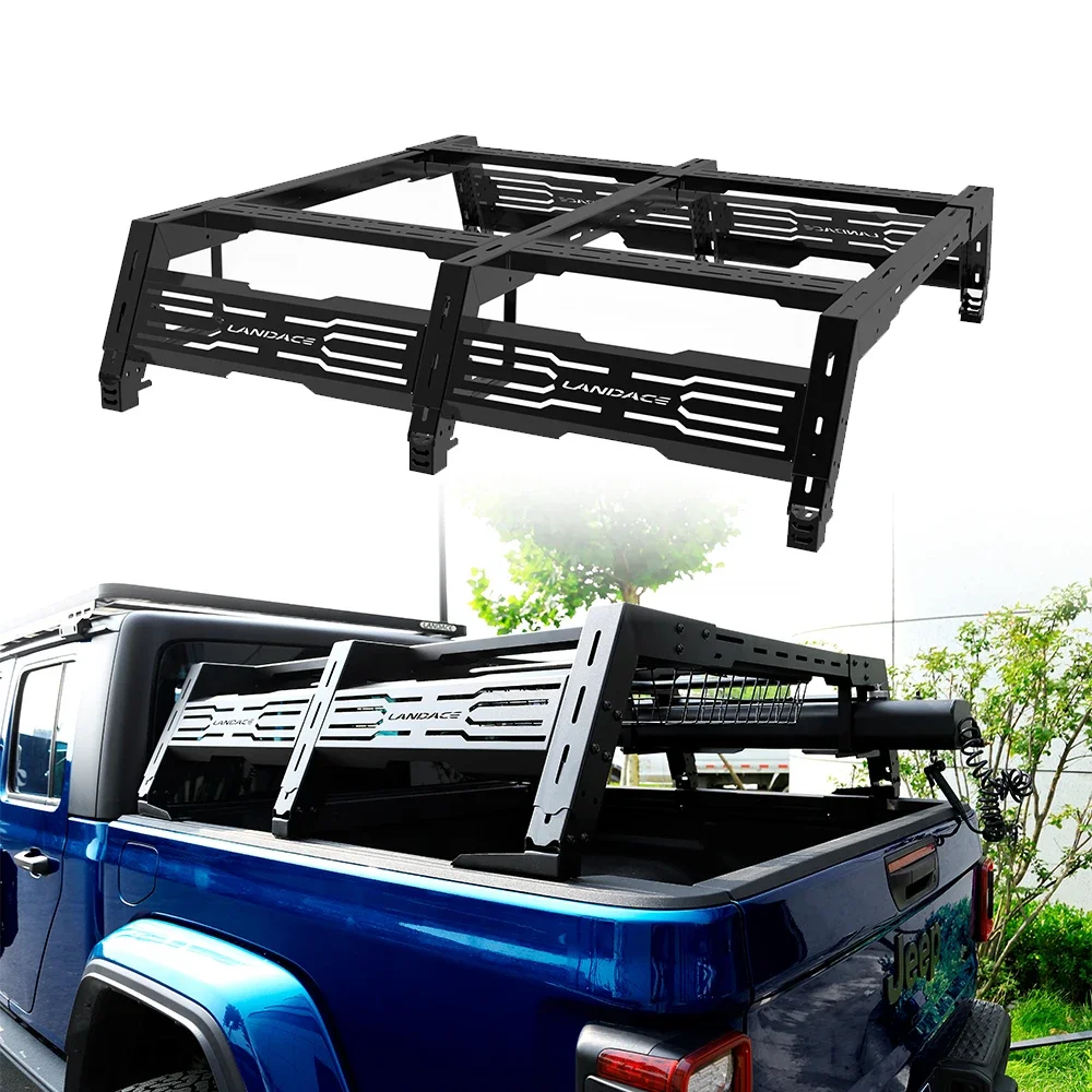 Off Road Vehicle 4X4 Aluminium Alloy Cargo Roll Bar Adjustable Pickup Universal Truck Bed Rack Roll Bar