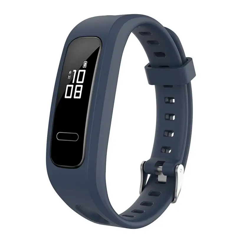 สายรัดข้อมือซิลิโคนสําหรับ Huawei Band 3e 4e สร้อยข้อมือสมาร์ท, สายรัดข้อมือสายนาฬิกาสบายสําหรับ Honor Band 4 Running Edition