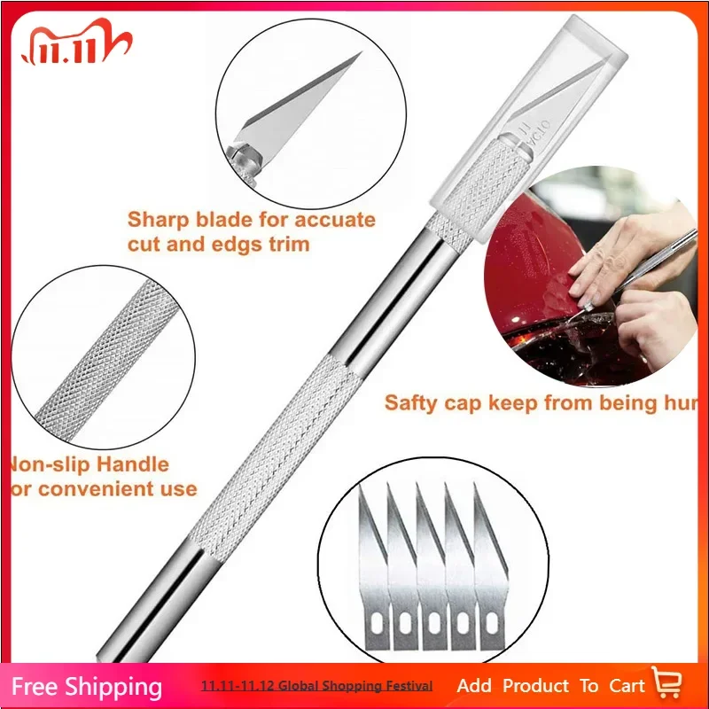 

Scrapbooking Carving Knife Card Making Precision Cutting Hobby Knife Paper Carving Craft Pottery Clay Sculpture Ceramics Tools