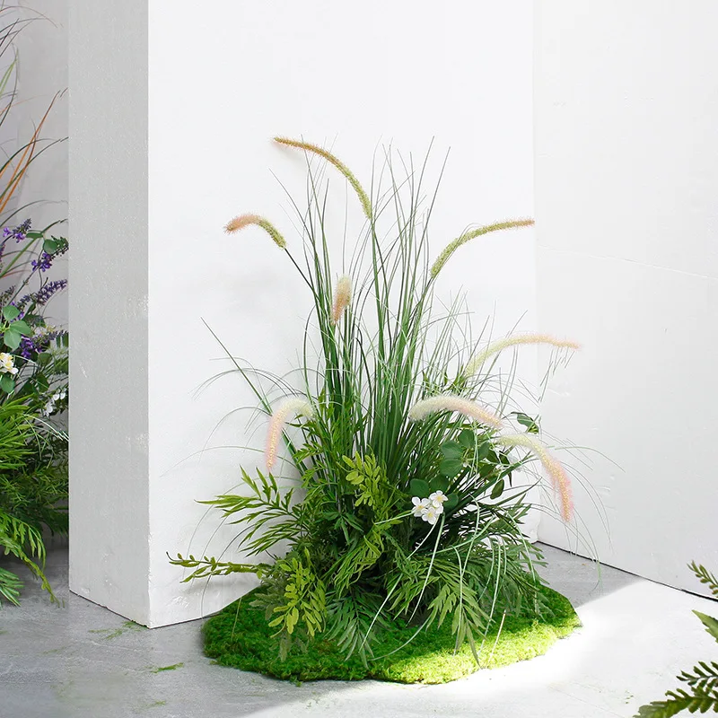 

Landscaping exhibition hall decoration fake green plants restaurant hotel window flower arrangement