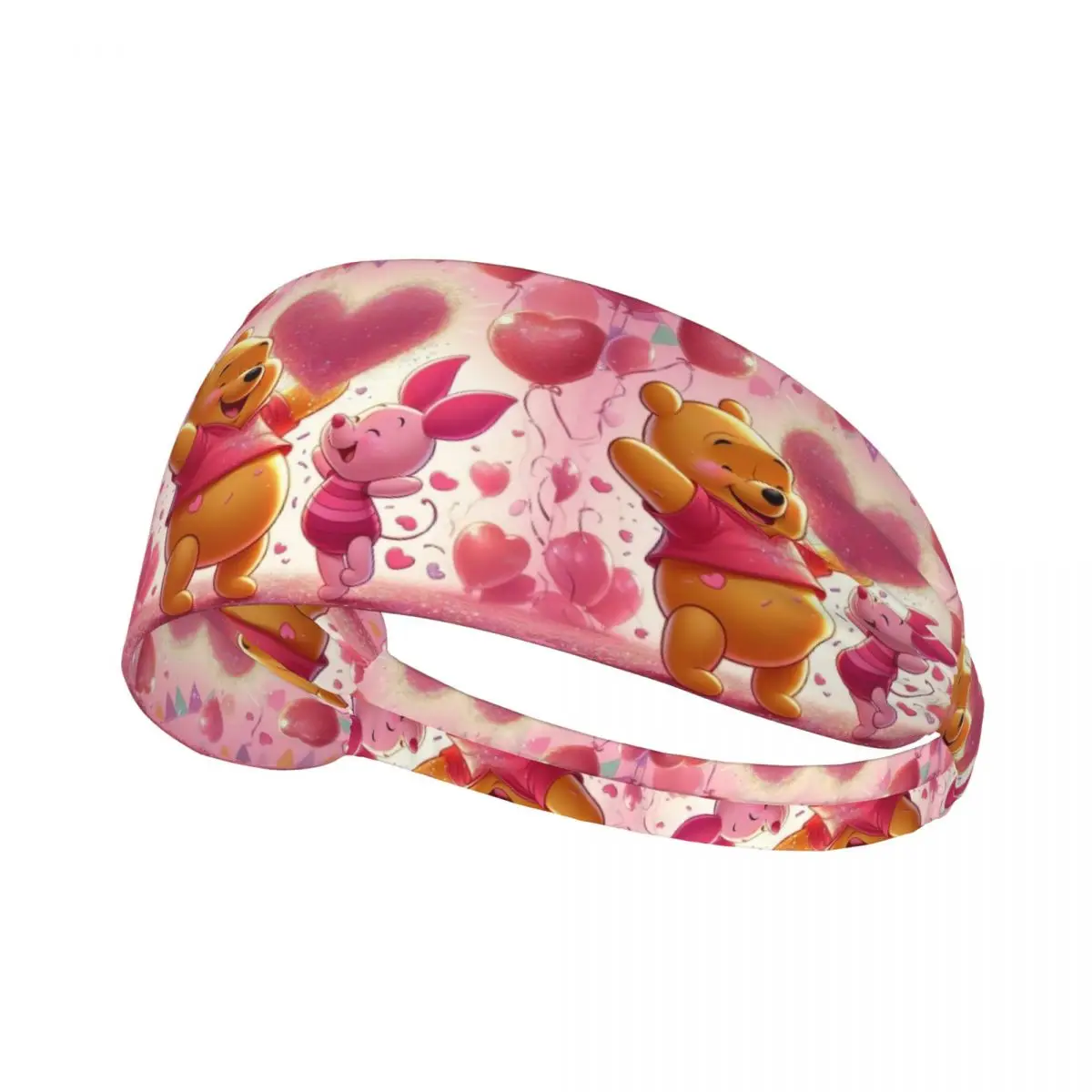 

Custom Winnie The Pooh Anime Sport Headbands for Basketball Non Slip Elastic Cartoon Kawaii Moisture Wicking Sweatband Men Women