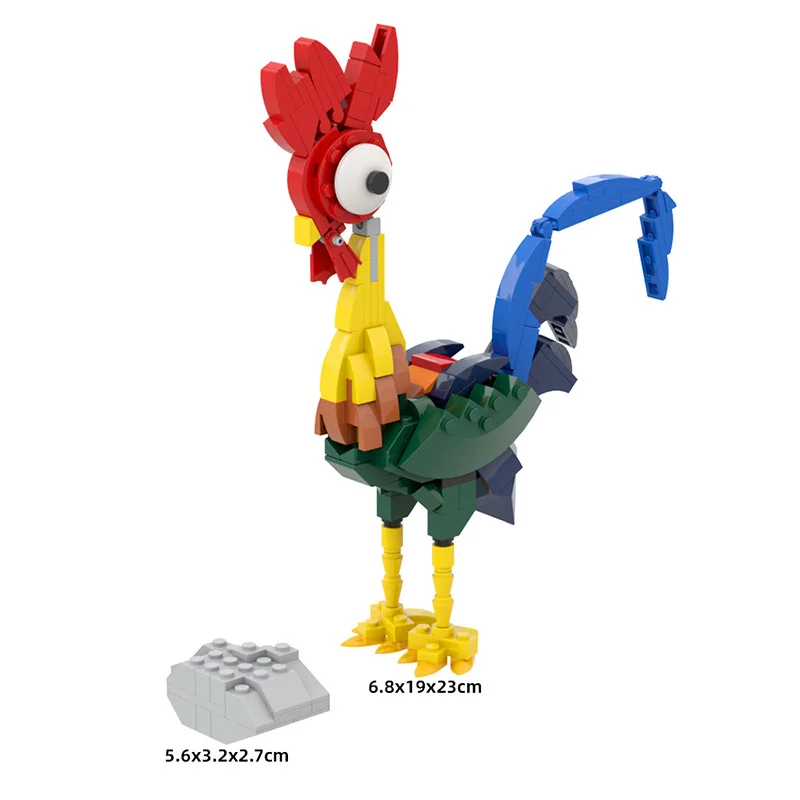 MOC Chicken Turkey Bird Building Blocks Popular Movies Action Figures Chick 266PCS Model Assemble Educational Bricks Toys Gifts