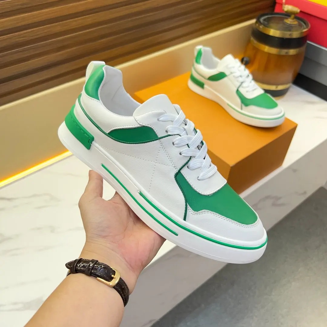 

Handmade cowhide high-quality fashionable casual men's genuine leather casual shoes running shoes and lace-up sports shoes