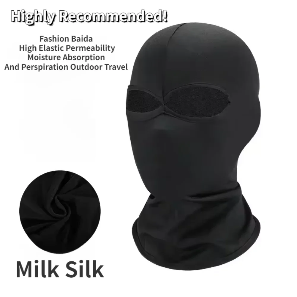 2pcs Hood Cosplay Halloween Costumes Spandex Full Mask Adult Ghost Festival Props Party Carnival Dress Up Accessories Decoration