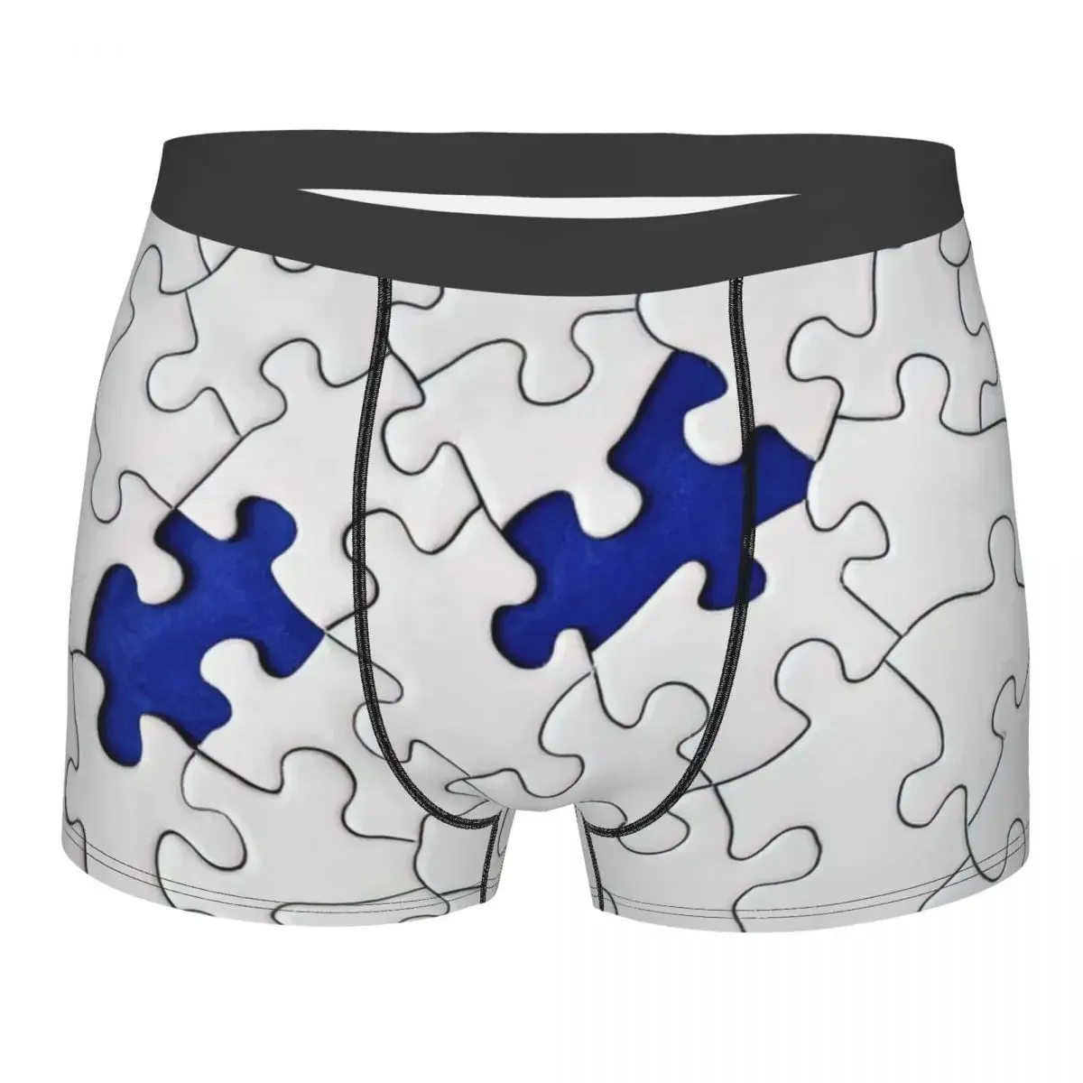 Puzzle Bonnet Men's Boxer Briefs Shorts Men Underpants Cartoon Anime Funny Men's Panties Soft Underwear For Men