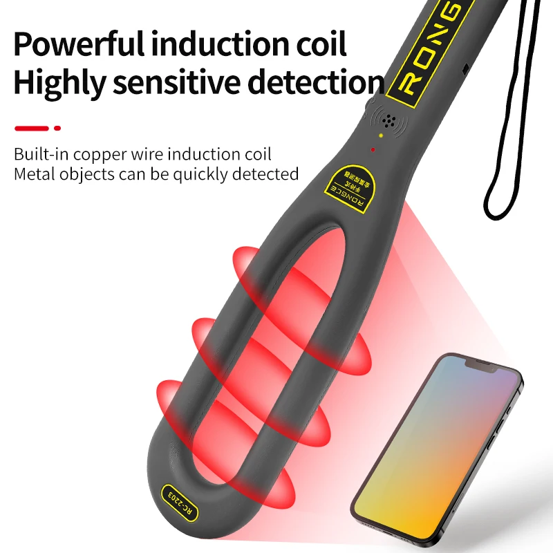 Underground Metal Detector Security Detector with Waterproof Search Coil for Adults