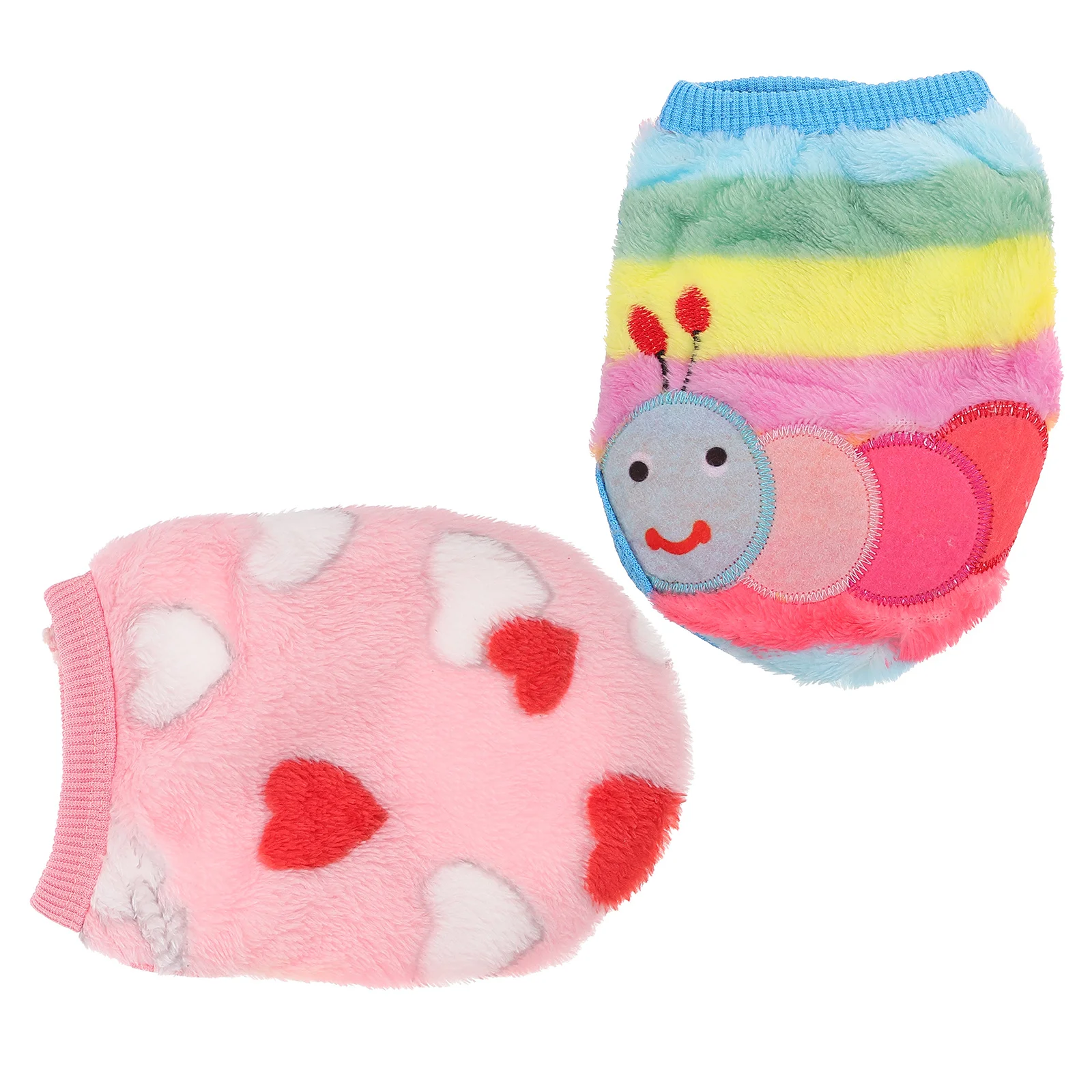 

2pcs Dog Coats Small Animals Clothing Warm Fleece Pet Apparel For Rabbits Guinea Pigs Ferrets Squirrels Bunny Clothes Winter