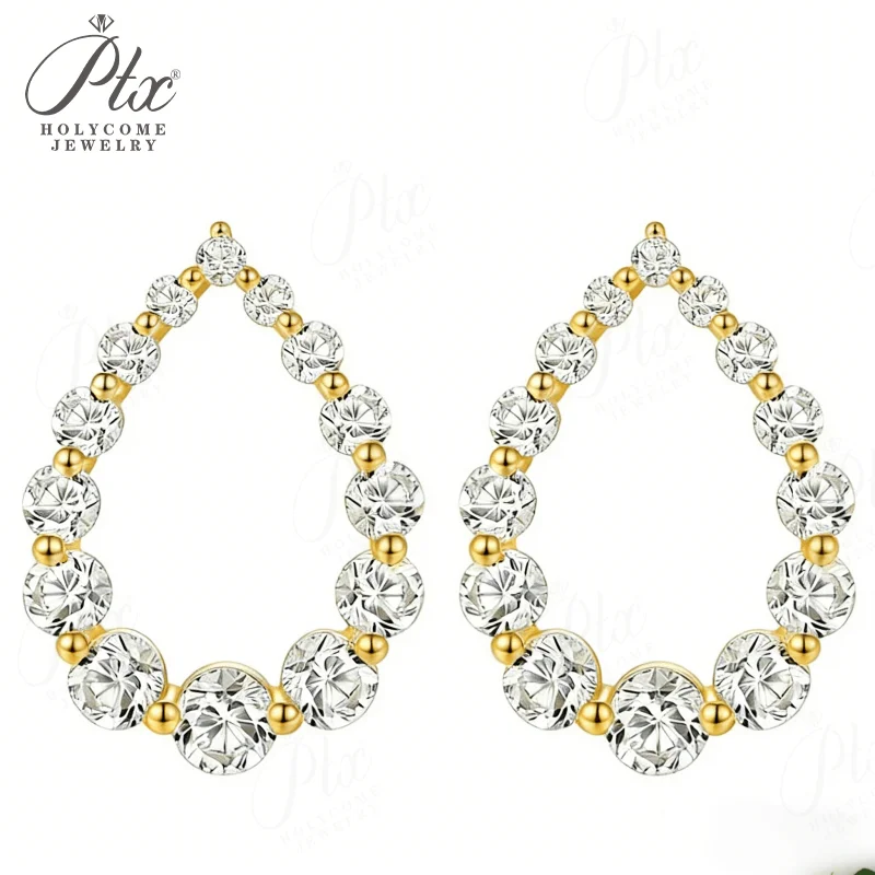 3/3.5/4mm 6CT Moissanite Custom Stud Earring Round D Color 925 Silver Fine Jewelry For Daily Wear Engagement  Accessories