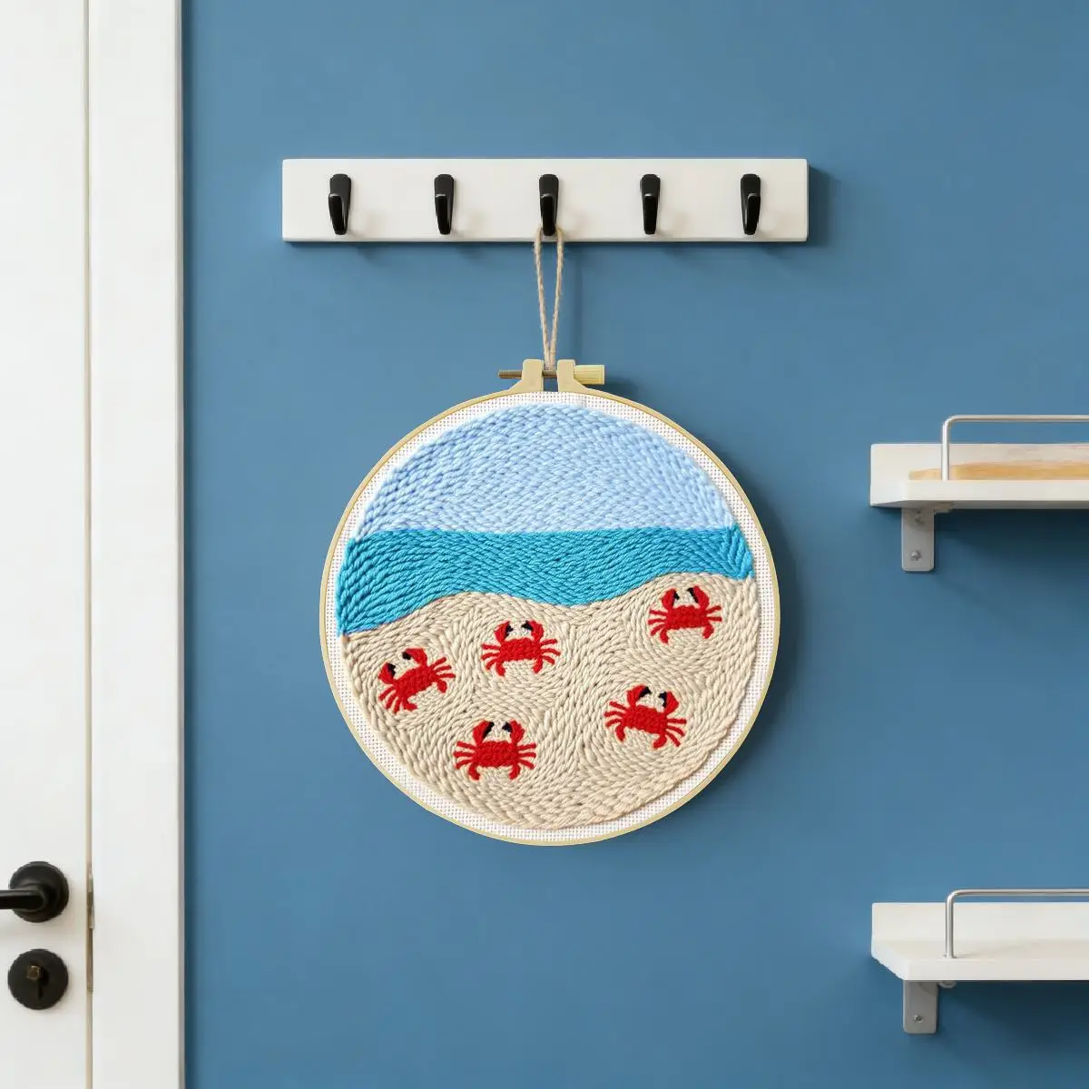 20X20CM/7,87 Zoll Tier - Krabben-Sticknadel-Set, Stickerei-Kit, gestrickte Stickerei, DIY handgemachtes Geschenk – Detail 2