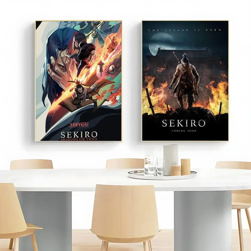 Dark Game S-Sekiro: Shadows Die Twice Poster Wall Art Print Decorative Mural Home Decor Gift Unframed
