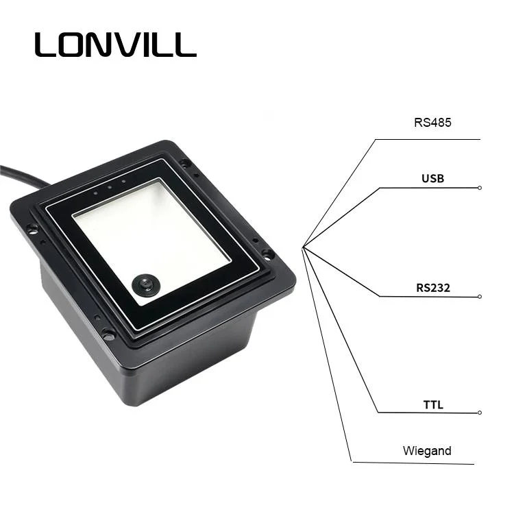 LONVILL Wholesale Fixed 2d Qr Code Scanner Module Rs485 Access Control Waterproof Embedded Barcode Scanner