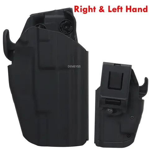 Tactical Right Left Gun Holster Shooting Hunting Airsoft Pistols Holder for GLOCK 17 20 21 22 31 37 SIG P225 TAURUS PT840 PT845