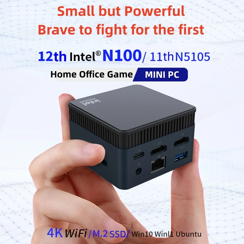 

New Intel 12th N100 MINI PC ZX01 Plus Win11/10 Small Computer DDR5 12G RAM 1000M Dual WIFI/Bluetooth 4K Dual HDMI Out Office PC