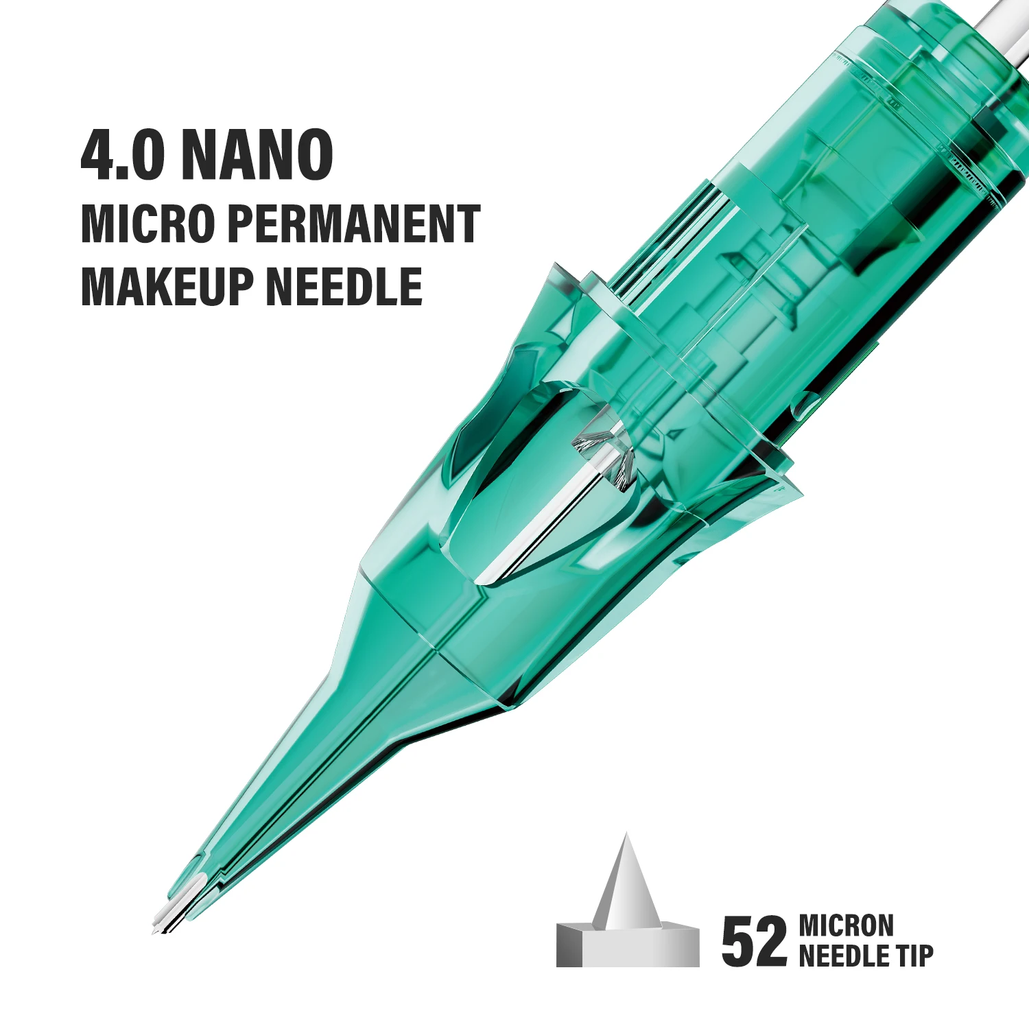 

10PPCS MU Nano4.0 Eyebrow Tattoo Needle 52nm Universal Cartridge Needle Tattoo Syringe Film Safety Tube Disposable Tattoo Needle