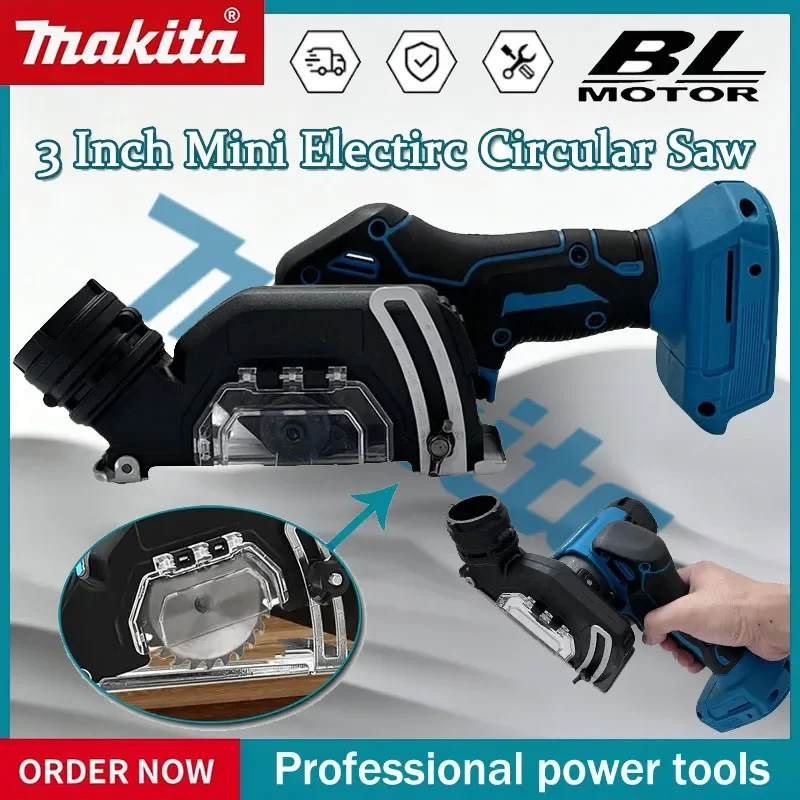

Makita Cordless Rechargeable Handheld 3Inch Mini Brushless Electric Circular Saw Electirc Cut Off Grinder Tool 18V Battery