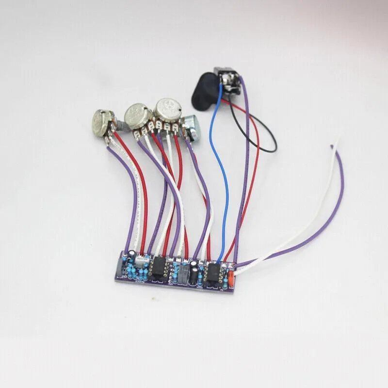 DIY Bass Bass Guitar Retrofit Upgrade with Built-in Three-piece Front Stage Circuit Analysis RB400 Preamp EQ