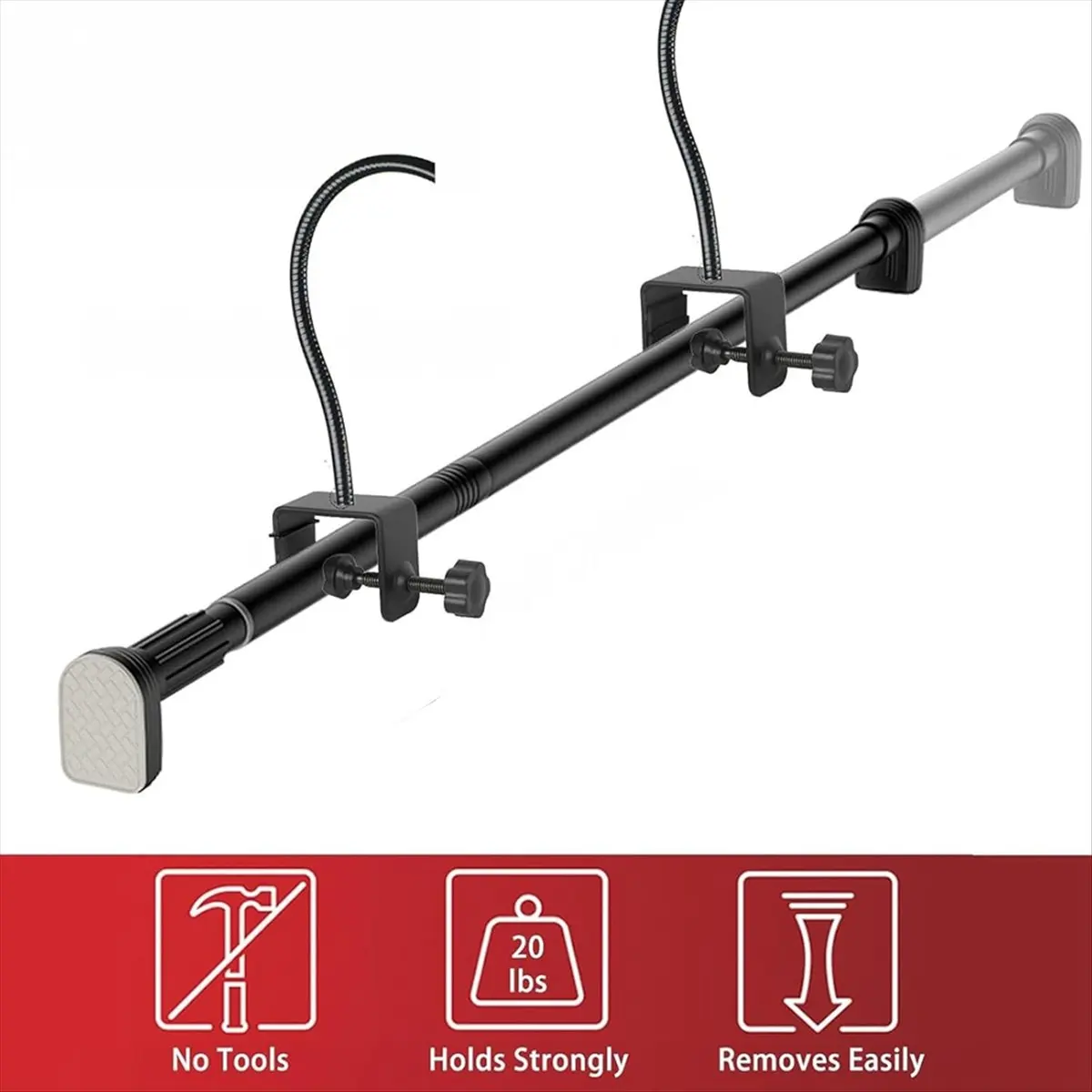 2026 Trend Adjustable Garland Hanger for Door Frame, No Screws No Drilling Glue-Free Damage Free, Christmas Holiday Decoration