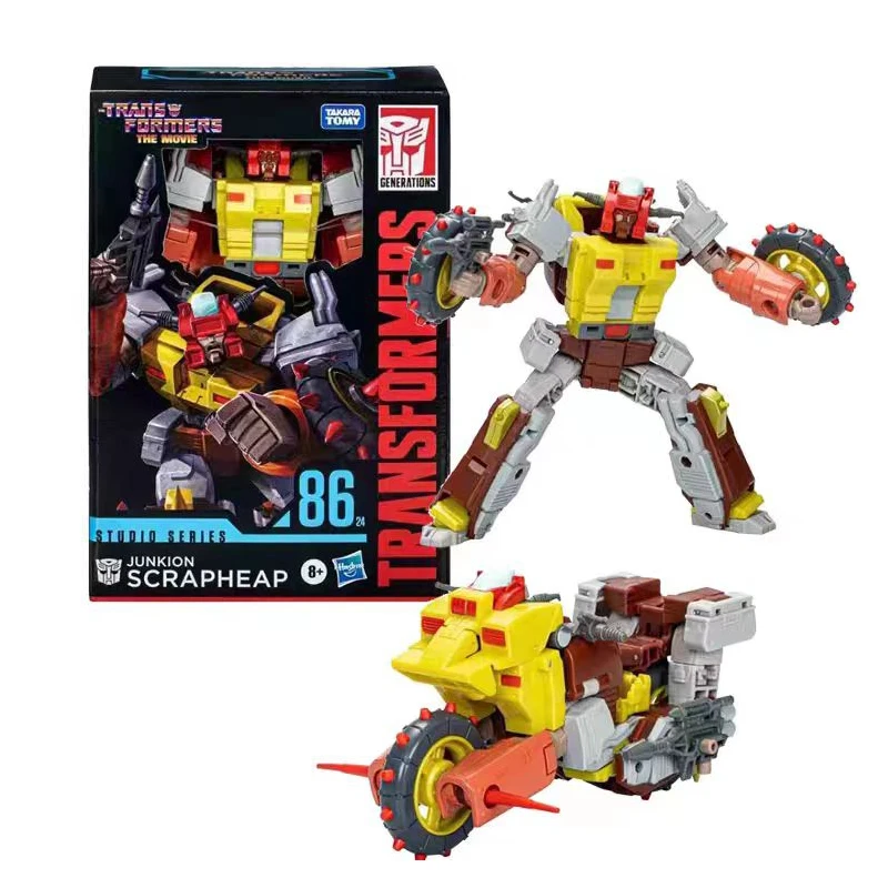 Hasbro Transformers Studio Series SS86 24 Junkion Scrapheap 18Cm Voyager Class Action Figure Model Gift Toy Collection for Kids