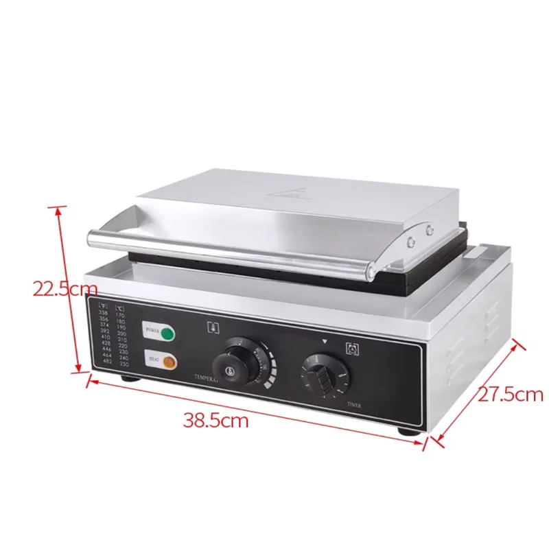 1550W commercial 6-piece waffle maker, hot dog maker, DIY food making machine