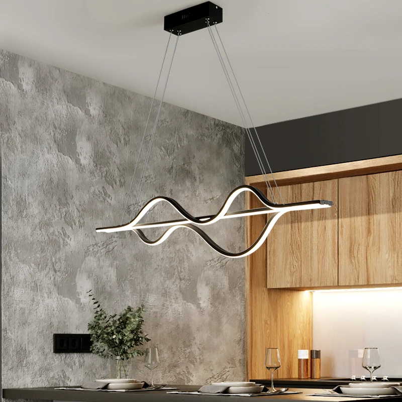 criativo minimalismo linha lustre de cobre de aluminio iluminacao led moderna para restaurante e cozinha lampada pendente para estudo decoracao de casa 01