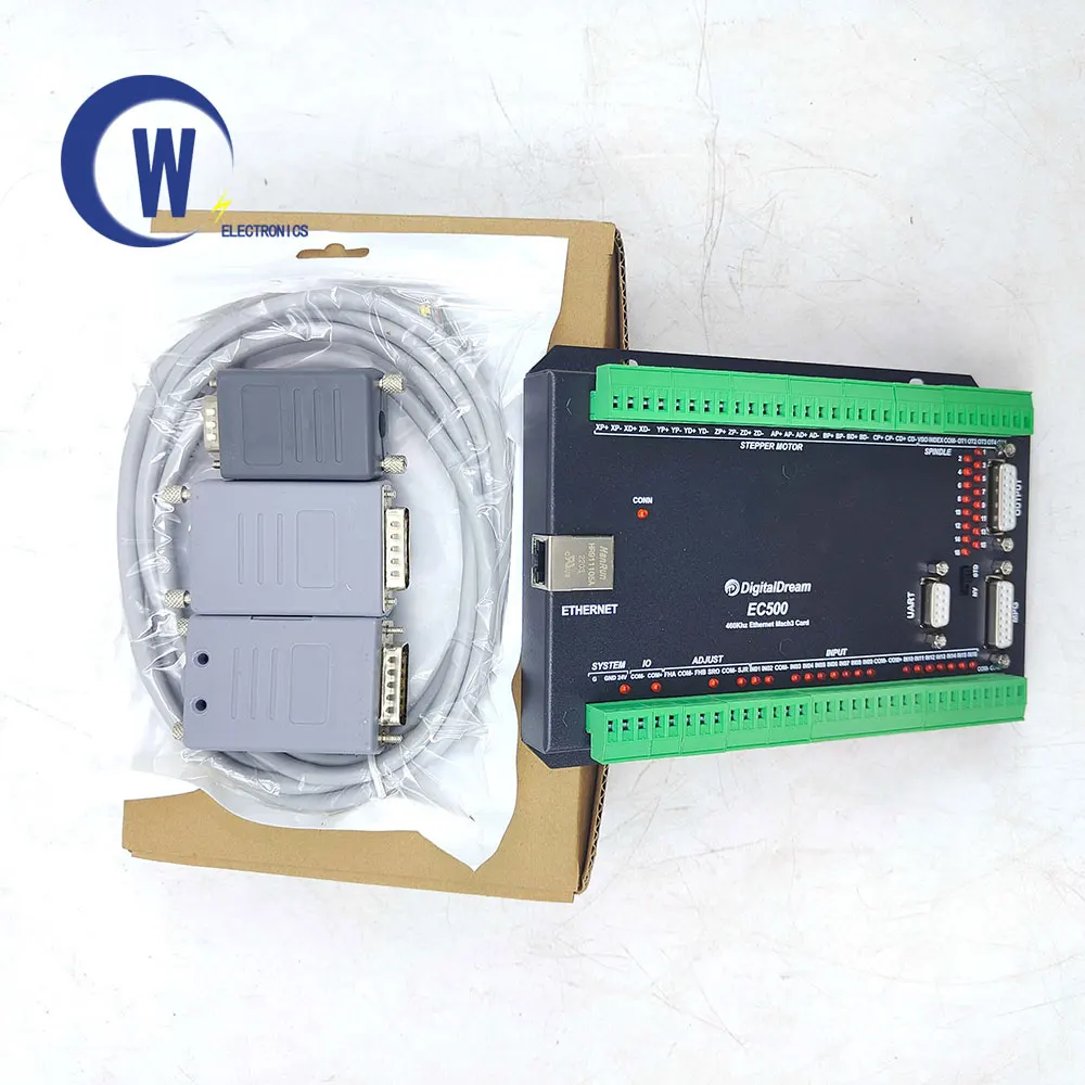 EC500 CNC Mach3 Ethernet Motion Controller EC500 460kHz 3/4/5/6 Axis Motion Control Card for Milling Machine Brand New Upgrade