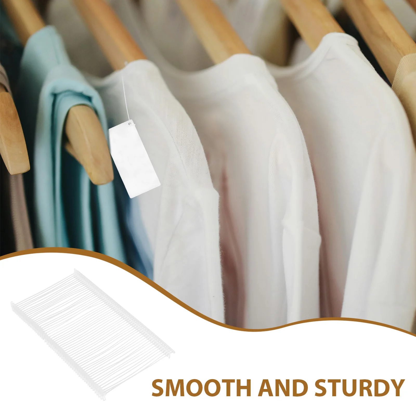 5000Pcs Plastic Tagging Fasteners Price Tag Barbs Smooth Sturdy Hand-Apply No Tools Needed Clothing Label Accessories for Sock