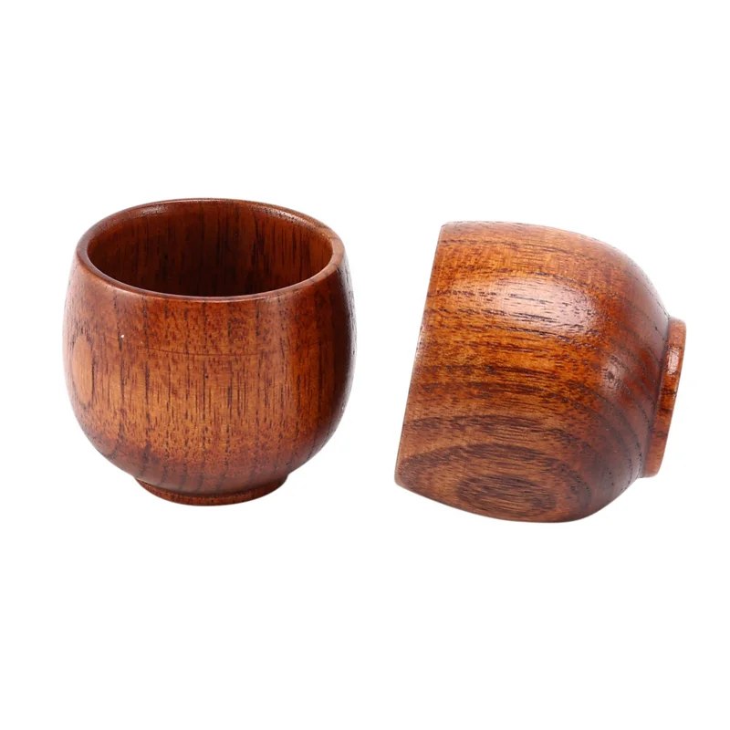

20Pcs Creative Tea Set Small Wooden Cup Small Cup Green Wooden Cup With Natural Wood Wine Cup Wooden Tea Drinking Cup-B61B