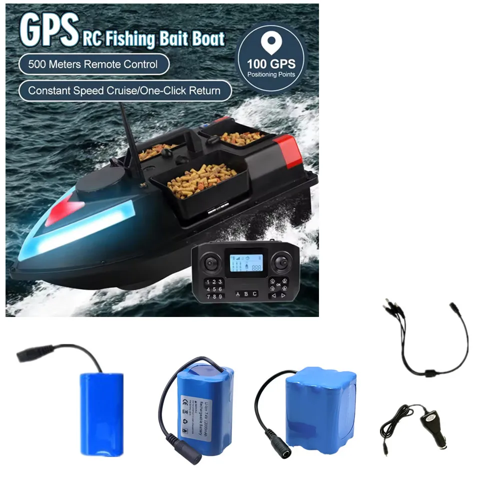 7.4V 5200mAh / 12000mAh / 20000mAh Battery / USB Charger  / Use For ZV6 GPS RC Bait Boat  ZV6 Battery