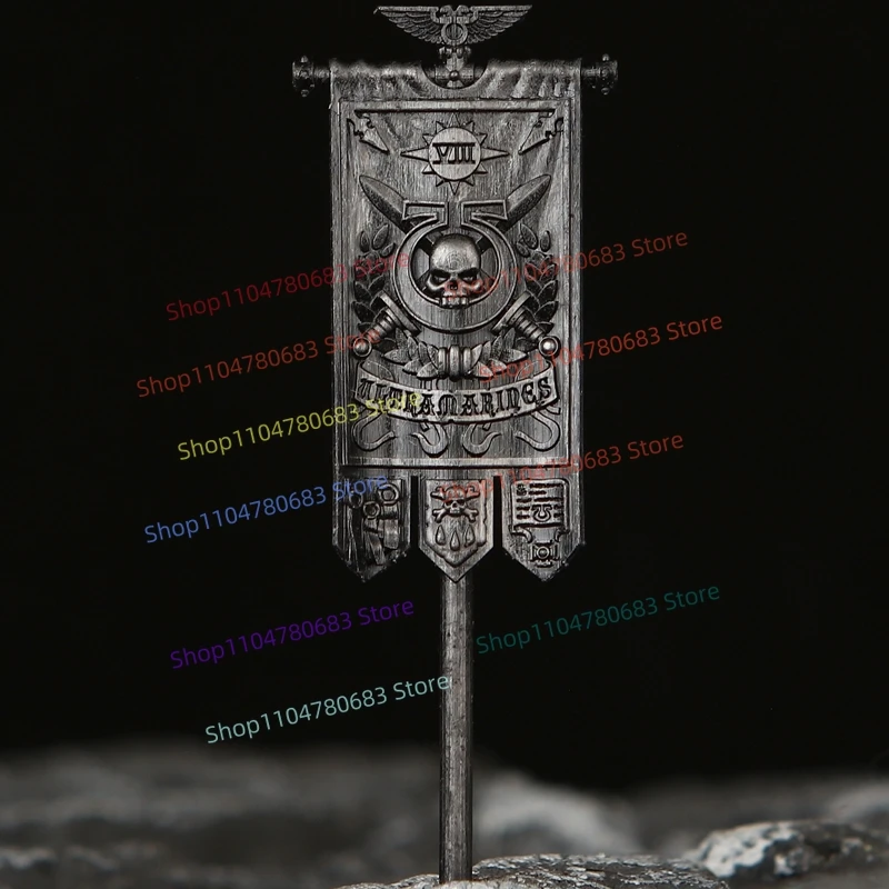 Building Block Army Flag Shield Bunker Accessories Mini Figure Assembly Model Decoration Anime Game Themed Decorative Toy Gift