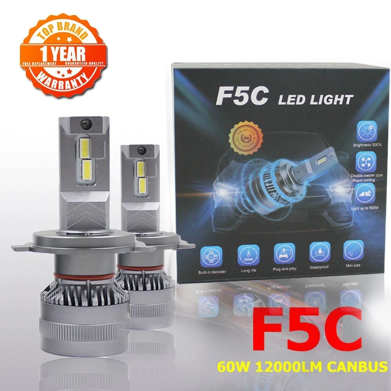 

F5C 120W 12000LM H7 LED Bulb LED HB3 headlight kit Fog Light 9005 Car LED Lamp LED Headlights Bulb