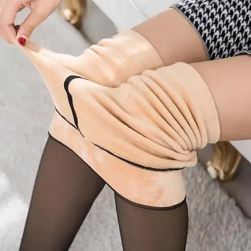 겨울 따뜻한 팬티 스타킹, 여성 섹시 슈퍼 탄성 블랙 슬림 양말, 레이디 캐주얼 패션, 벌거벗은 다리 느낌 플러스 벨벳 두꺼운 스타킹 