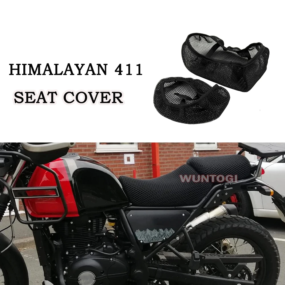 Himalayan 411 Seat Cover 3D Honeycomb Mesh Cushion For Royal Enfield Himalayan-411 Motorcycle Accessories 2016-2023