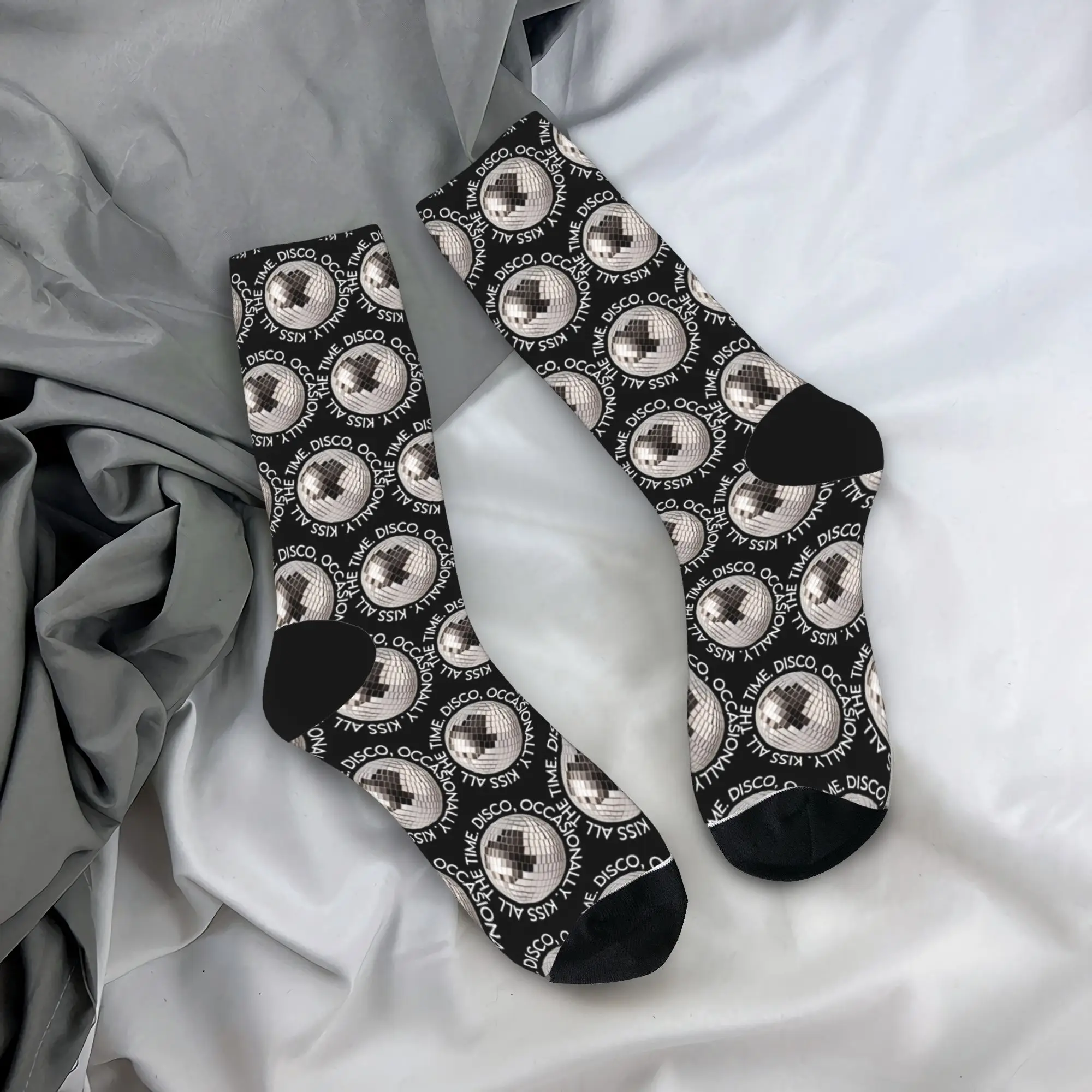 

Kiss All the Time Socks Harrys Styles 2026 Gothic Stockings Winter Anti Slip Men Socks Breathable Graphic Cycling Socks