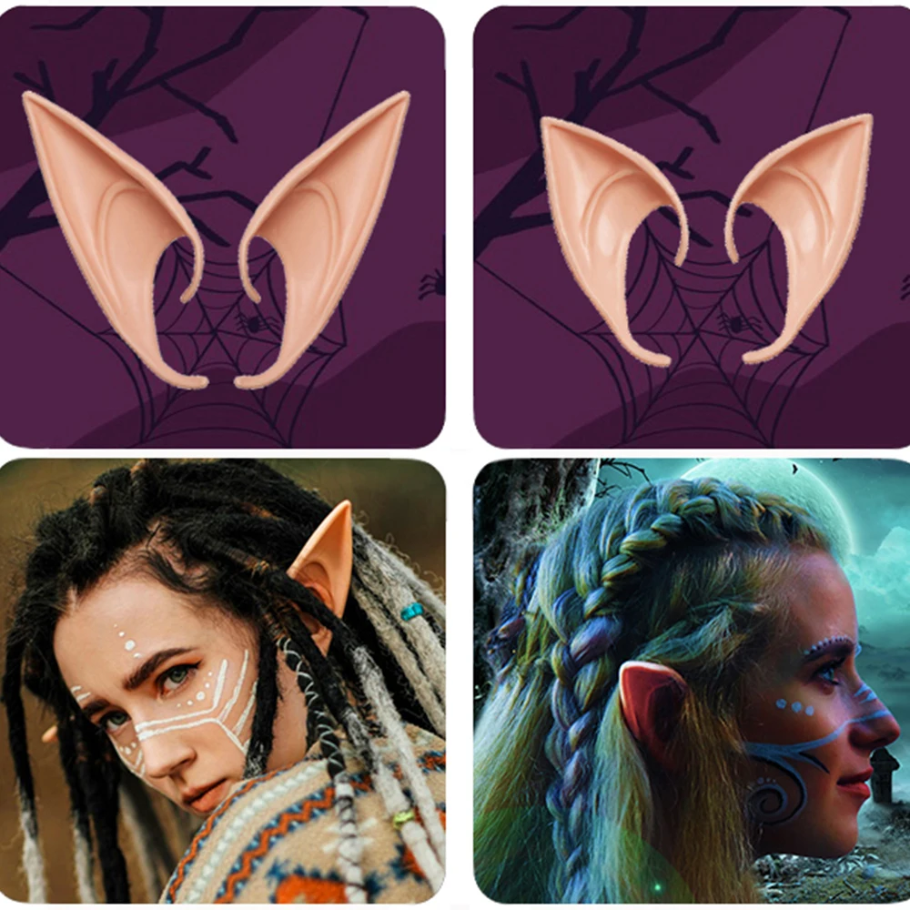 Cosplay Fairy Pixie Elf Ears for Halloween Parties