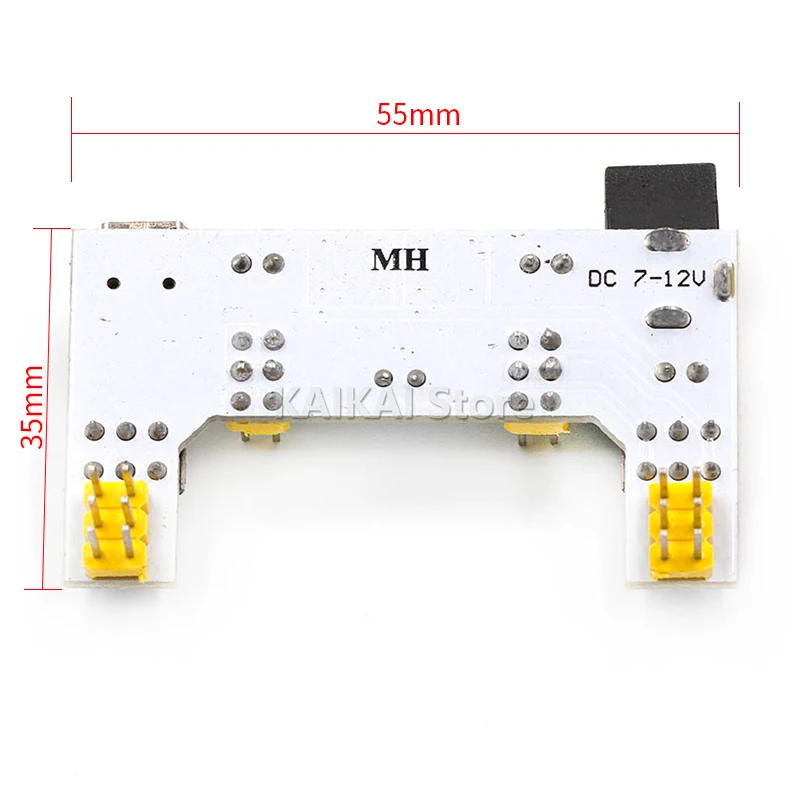 MB102 Mini interfaz USB módulo de fuente de alimentación de placa de pruebas módulo de MB-102 para Arduino blanco DC 7-12V placa de 2 canales