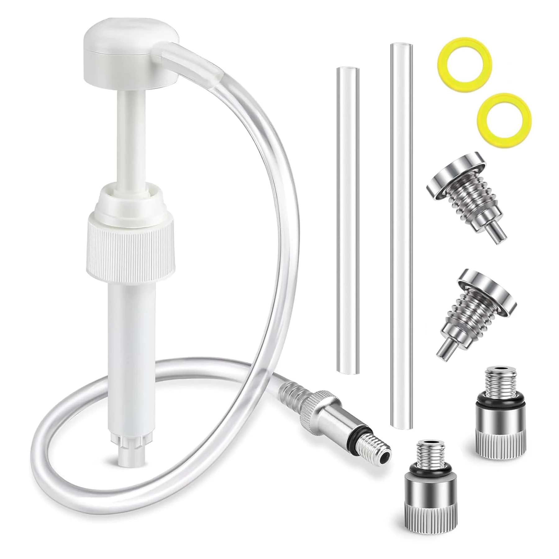 Lower Unit Gear Oil Pump with Magnetic Drain Screw 22-67892 for Standard Quart Bottles W/ 3/8 “ Metal Swivel 8mm & 10mm Adapters